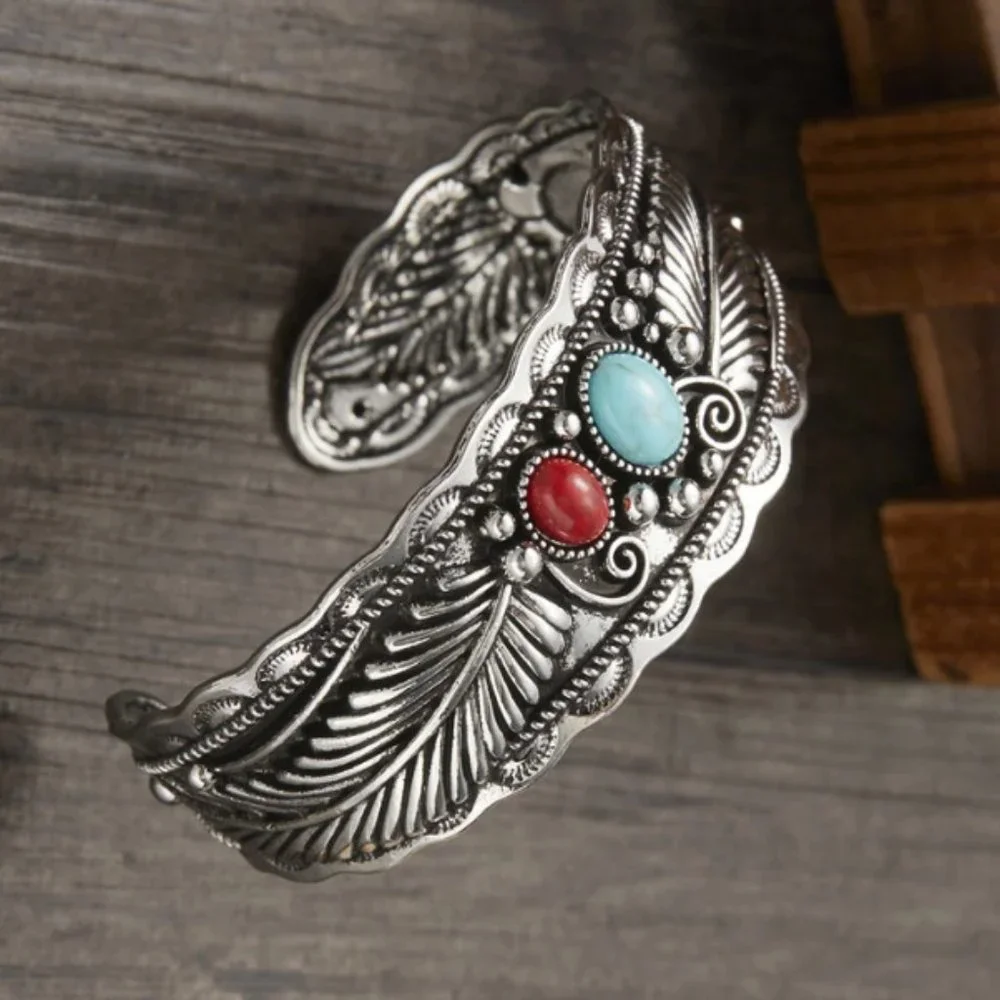 Brand New Takahashi Goro's Handmade Silver Feather Cuff Bracelet Bangle